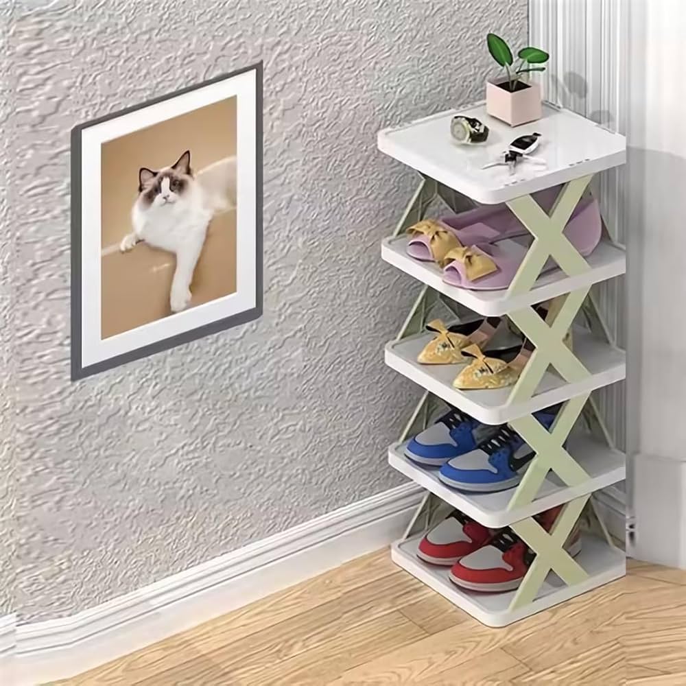 X-Shaped Shoe Rack