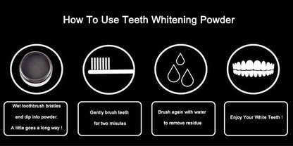 Natural Charcoal Teeth Whitening Powder