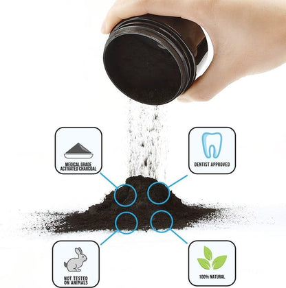 Natural Charcoal Teeth Whitening Powder
