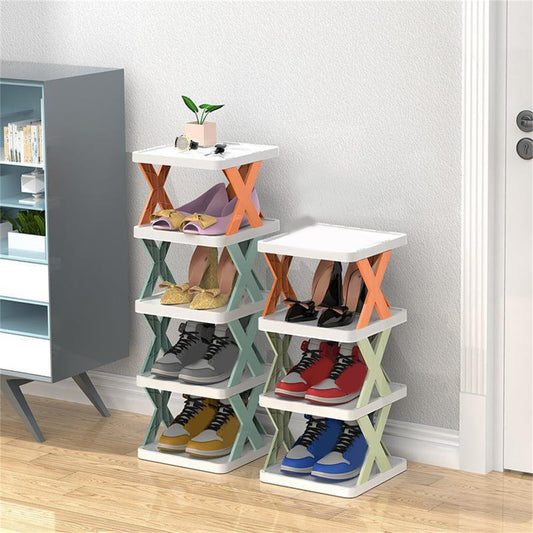 X-Shaped Shoe Rack